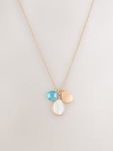 Next Gold Tone Cluster Disc Pendant Necklace- Buy online at McGrocer