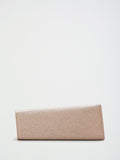 Lipsy gold glitter asymmetric clutch bag, UK version