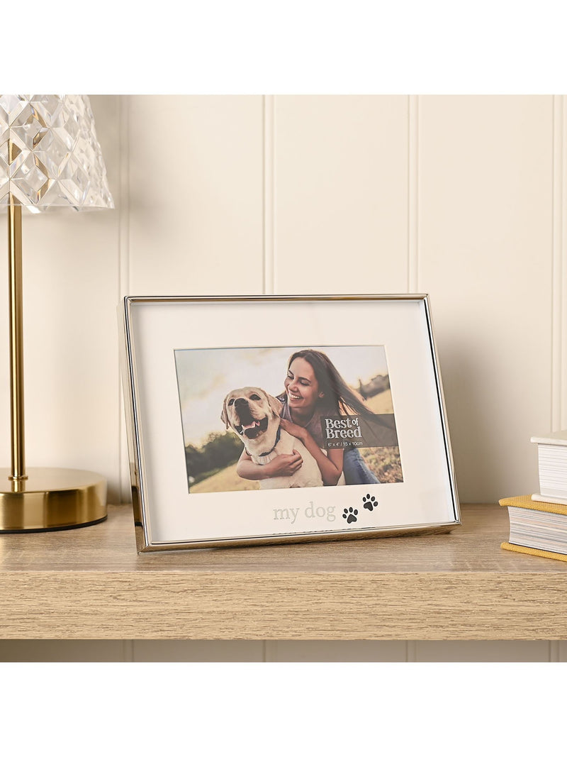 Widdop Silver My Dog Photo Frame, imported from the UK