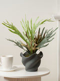 Scottish Everlastings artificial sea greens cement pot 53cm - British product