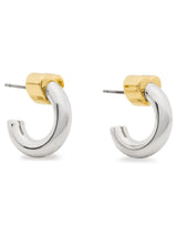 Next Kate Spade Gold Tone Heart-Stud Huggie Earrings- Buy online at McGrocer