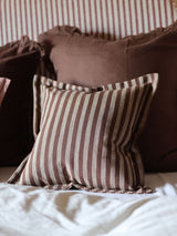 Next Ellenvale Interiors Brown Vienna Stripe Cushion Cover 45 x 45cm- Buy online at McGrocer