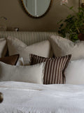 Ellenvale Interiors brown Vienna stripe cushion cover 45x45cm - British product