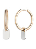Lauren Ralph Lauren gold huggie hoop earrings, imported from the UK