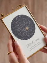 Next Posh Totty Designs Personalised Wedding Night Sky Hand Stitched Print 10x15cm- Buy online at McGrocer