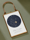 Posh Totty Designs personalised wedding night sky print 10x15cm, UK version