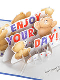 Hallmark Forever Friends 3D pop-up card, Blue Celebrate - British product