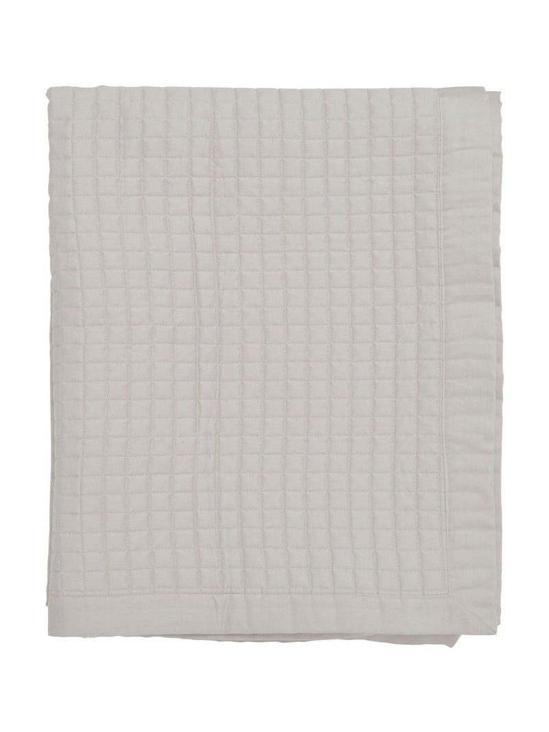 Bedeck of Belfast Neutral Alba quilted throw, imported from the UK