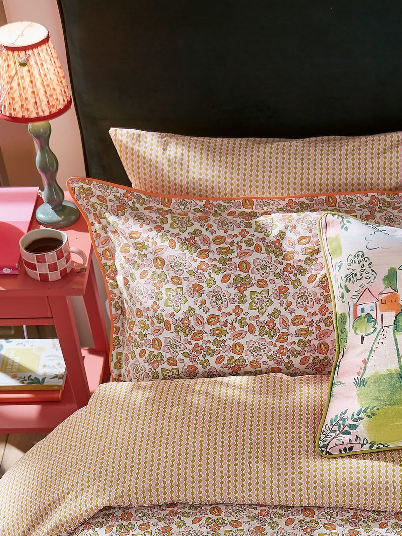 Land & Shore Multi Rudie pillowcases pair, imported from the UK