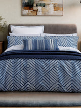 Next Bedeck of Belfast Indigo Kayah Quilted Cotton Throw 230cm x 250cm- Buy online at McGrocer
