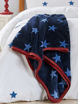 Next Helena Springfield Blue or Red Star Cosy Fleece Throw- Buy online at McGrocer