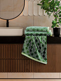 Ted Baker Green Ribbon Stripe cotton towel - British product