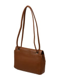 Pure Luxuries Tan Elka leather evening bag - British product