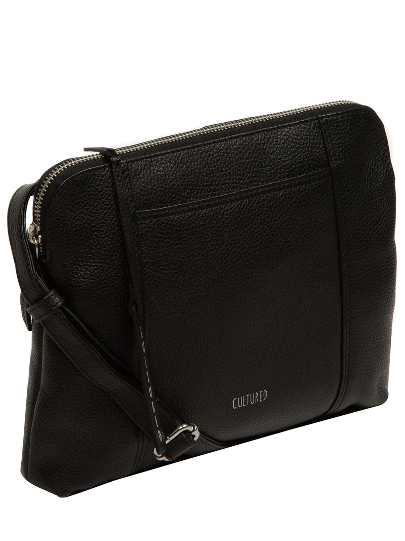 Cultured London Celina black cross-body bag (British brand)