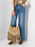 Joe Browns boho suede tassel handbag, UK version