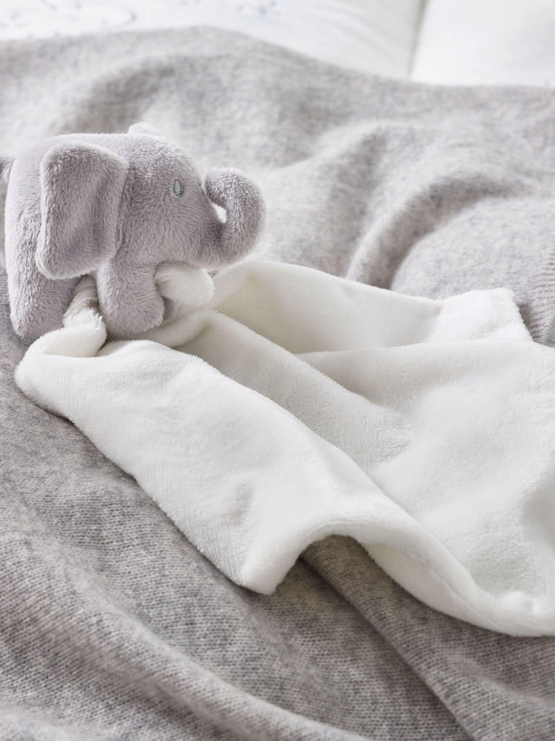 The White Company Grey Kimbo baby comforter, imported from the UK