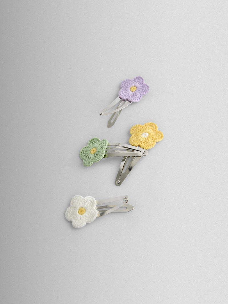 JoJo Maman Bébé 4-pack crochet hair clips - British product