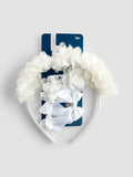 JoJo Maman Bébé pure white flower girl hair accessories set, imported from the UK