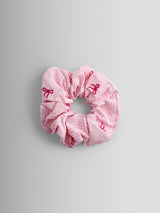 Next JoJo Maman Bébé Bright Pink Large Bow Embroidered Scrunchie- Buy online at McGrocer