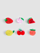 Next JoJo Maman Bébé Multi Colour Fruit Hair Claw Clips 6-Pack- Buy online at McGrocer