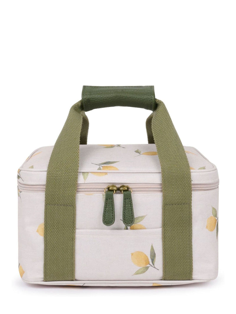 Sophie Allport insulated lunch bag with lemon print, imported from the UK