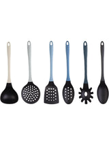 Next MasterChef 6 Piece Nordic Blue Soft Touch Kitchen Utensil Set- Buy online at McGrocer