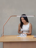 Daylight Company Rose Gold Slimline 4 table lamp (British brand)
