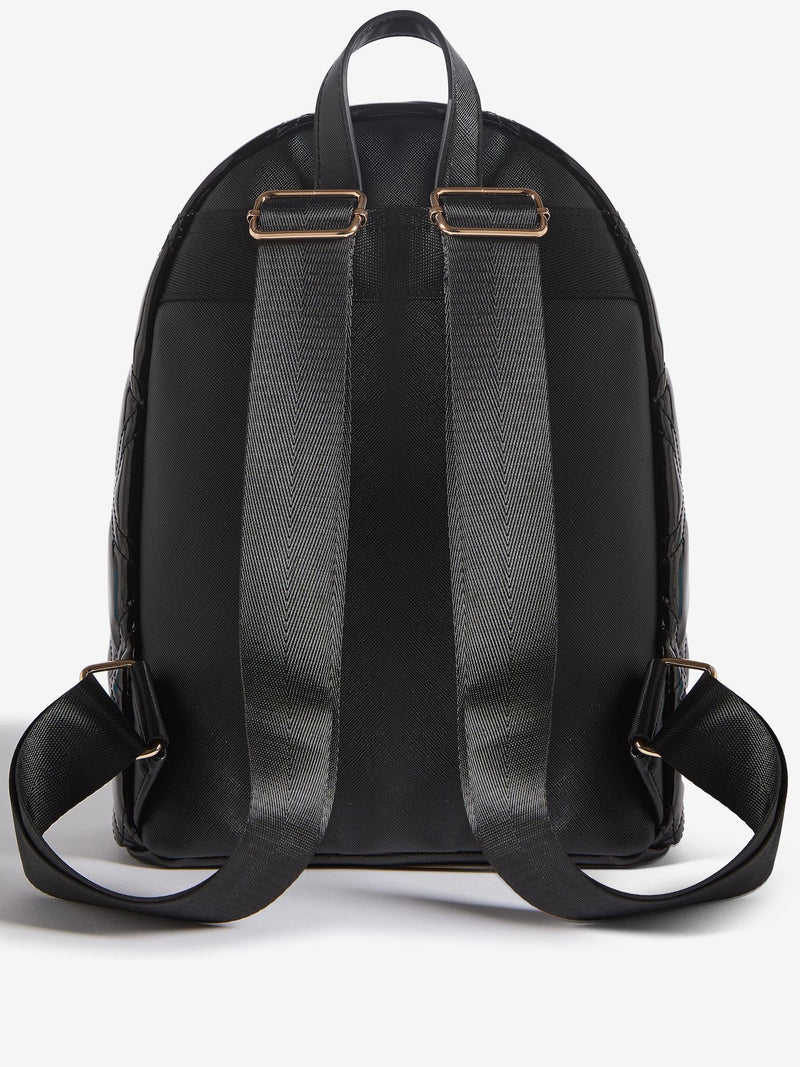 Lipsy black patent studded school back pack 33cm - British product