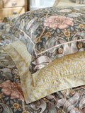 William Morris pillowcases mineral blue Spring Thicket 250 thread count (British brand)