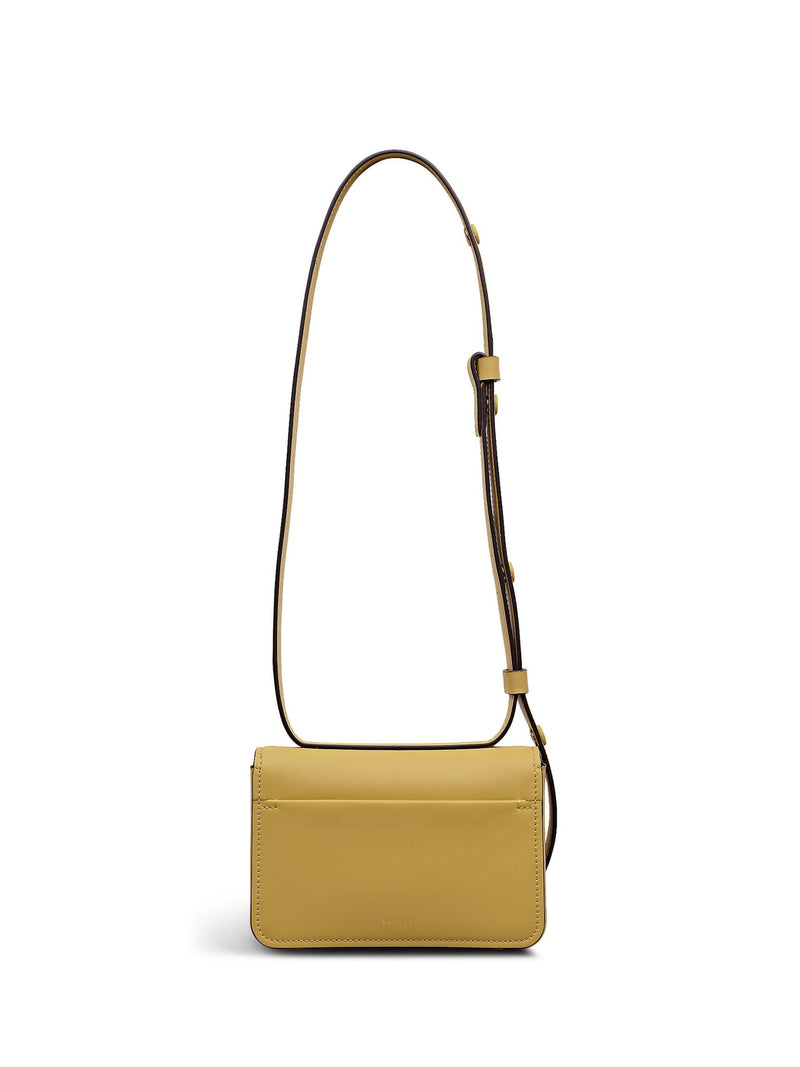 Radley Belsize Mini cross-body bag in yellow, imported from the UK