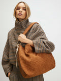 River Island faux suede shoulder bag, imported from the UK