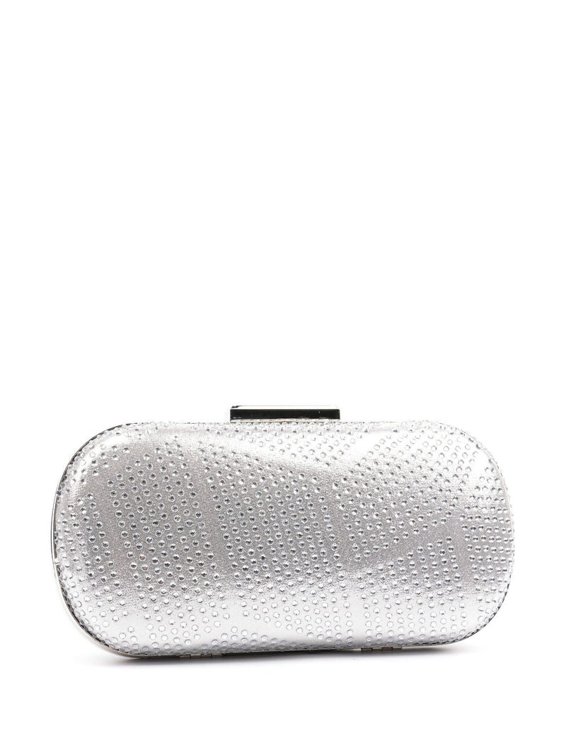 Lunar Silver Francie clutch bag with detachable strap, UK version