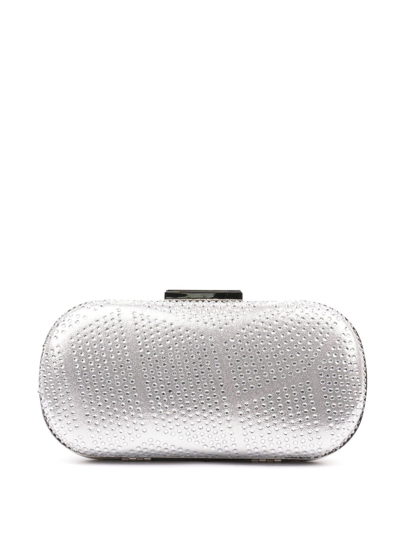 Lunar Silver Francie clutch bag with detachable strap, UK version