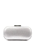 Lunar Silver Francie clutch bag with detachable strap, UK version