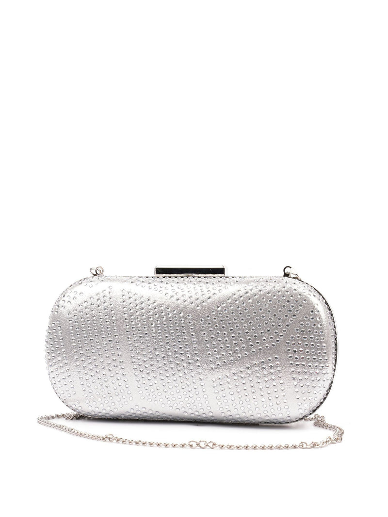 Lunar Silver Francie clutch bag with detachable strap, UK version