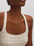 Jon Richard gold tone heart double row necklace, British product