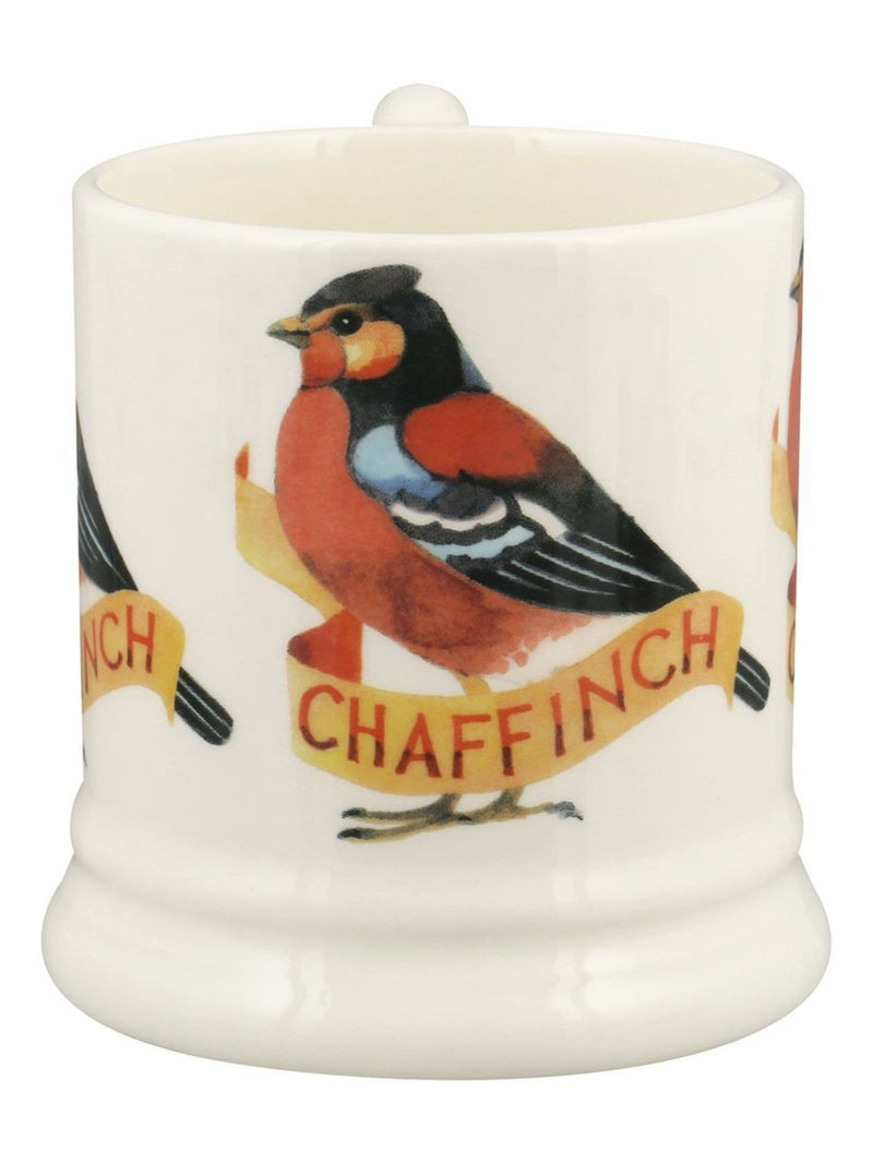 Emma Bridgewater cream chaffinch mug 1/2 pint, imported from the UK