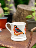 Emma Bridgewater cream chaffinch mug 1/2 pint, imported from the UK