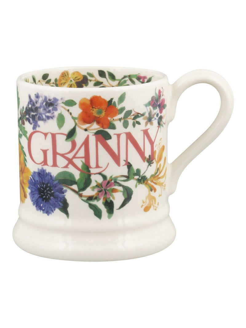 Emma Bridgewater Cream Garden Flowers Granny mug 1/2 pint, UK version