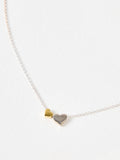 Oliver Bonas Callie heart pendant necklace silver gold - British product