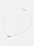 Oliver Bonas Callie heart pendant necklace silver gold - British product