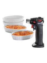 Next GEFU Carmello Creme Brulee Set with Kitchen Torch and Porcelain Bowls- Buy online at McGrocer
