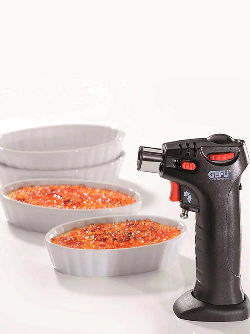 GEFU White CARMELLO Creme Brulee Set one size (British brand)