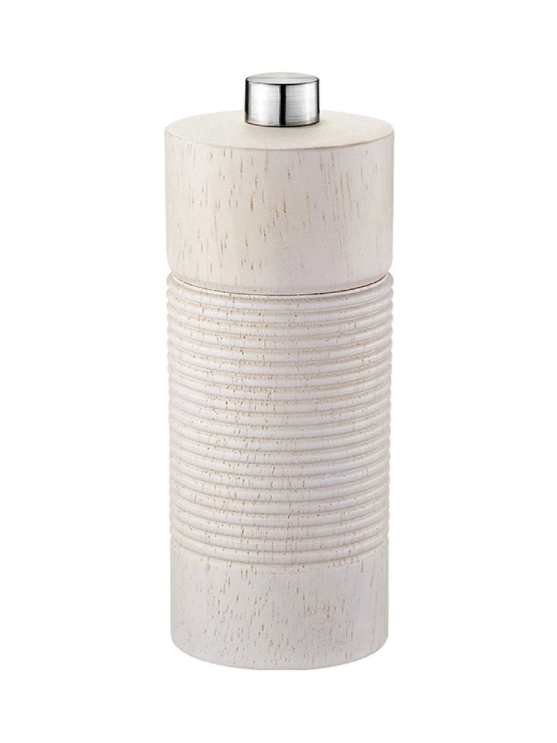 GEFU White Tedoro medium salt pepper mill (British brand)