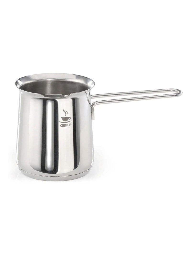 GEFU Silver Claudio frothing jug, UK version