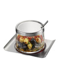 GEFU Brunch Jam Jar stainless steel and glass, imported from the UK