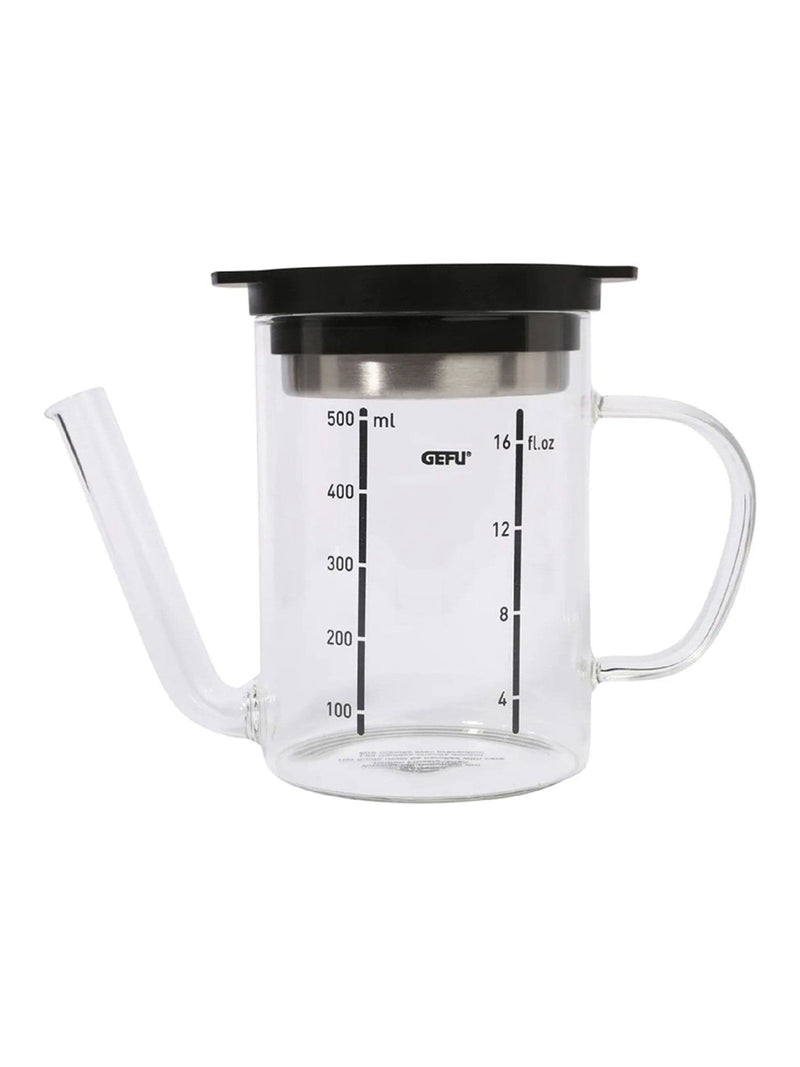 GEFU fat separator jug 500ml glass, imported from the UK