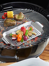 Next GEFU Silver Stainless Steel Small BBQ Grill Pan- Buy online at McGrocer
