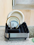 Joseph Joseph Extend Steel Plus dish drainer black (British brand)