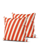 Next Extreme Lounging 2 Pack Orange Outdoor B Cushion Oblique Stripe- Buy online at McGrocer